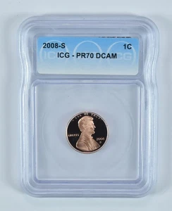 2008-S Lincoln Memorial Cent PR70 DCAM ICG *8800 - Picture 1 of 5