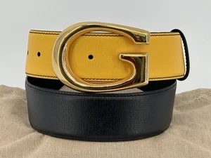 Neu Luxury Original GUCCI Herren Gürtel-709954--Große-80 cm - Picture 1 of 7