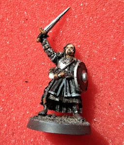 GW LOTR Panzer Boromir schön bemalt und auf Basis Metall OOP - Bild 1 von 3