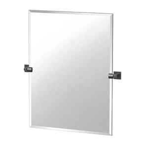 4059MXS Elevate Frameless Rectangle Mirror, Matte Black, 31.5"H - Picture 1 of 3