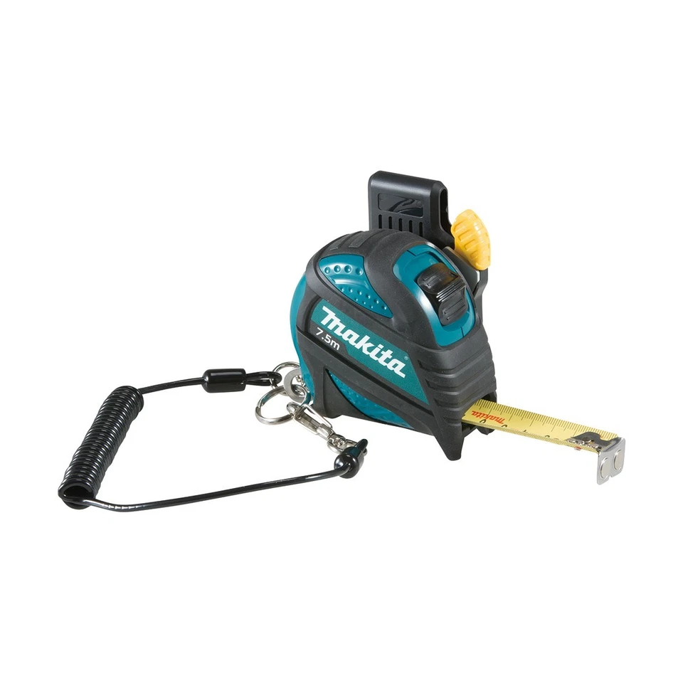 Cinta métrica Makita 7,5 M Maktape H/Duty 1 pieza con soporte/cordón B-57174 Foto 1 de 1