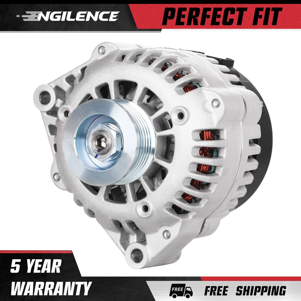 New Alternator for 00-04 GMC Yukon 99-05 Sierra 01-04 Savana 02-04 Cadillac Foto 1 de 4