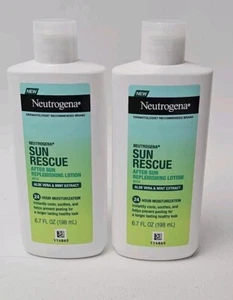 Neutrogena After Sun Rescue Replenishing Lotion with Aloe Vera& Mint 6.7oz (2) - Picture 1 of 4