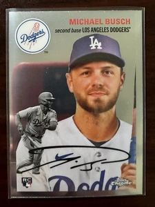 2023 Topps Chrome Platinum Anniversary - #113 Michael Busch (RC) - Picture 1 of 2
