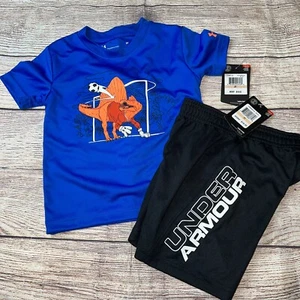 Under Armour 2T Dino Soccer Outfit Set NEW Athletic - Picture 1 of 1