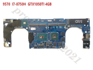 LA-F541P CN-0YYW9X For Dell XPS 15 9570 w/I7-8750H CPU GTX1050TI GPU Motherboard - Picture 1 of 8