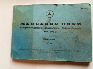 Mercedes Benz Chassis Catalog B 07/80 Paperback Book BK307 1980? - Picture 1 of 5