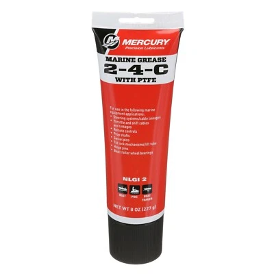 Grasa lubricante marina Mercury Marine Quicksilver 2 4 C tubo de 8 oz PN 92-802859A1 Foto 1 de 4