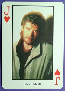 1 x playing card Country Music * Eddie Rabbitt * Jack of Hearts