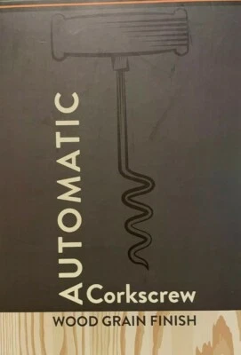 Sacacorchos Automático con Acabado Grano Madera NUEVO Foto 1 de 3