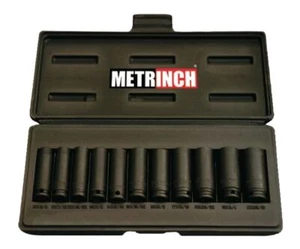 METRINCH MET-2305 Juego de llaves de impacto profundo 11 piezas largas 3/8" - Imagen 1 de 2