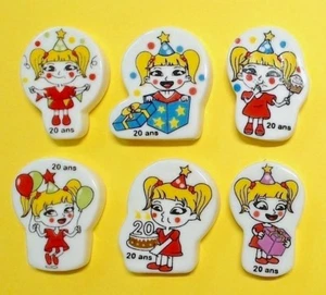 * FEVES  ANNIVERSAIRE 20 ANS  série complète  ..ref. D90   FOURNEE DOREE - Foto 1 di 1