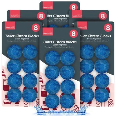 SOL 48 Cistern Blue Blocks |Toilet Bowl Freshener Cleaner Bloo Loo Block Blu Tablets