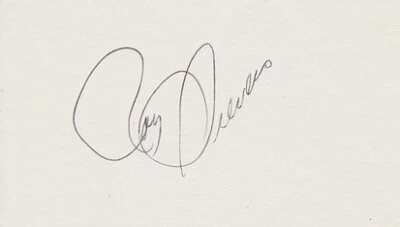 Roy Sievers Signed 3x5 inch index Card St. Louis Browns Rookie of the Year 1949 - Image 1 of 2