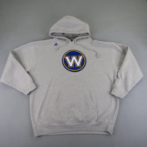 Golden State Warriors Hoodie Mens XXL Gray Adidas Kevin Durant Pullover NBA ^ Cover