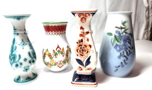 Beautiful 4 inch tall Mini Bud Vases - Dutch, Japan, Germany - Picture 1 of 3