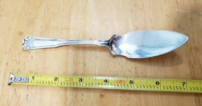 RARE 1835 R WALLACE ANTIQUE c1910 LAUREL SILVERPLATE "6 7/8" JELLY KNIFE /SERVER - Image 1 of 4