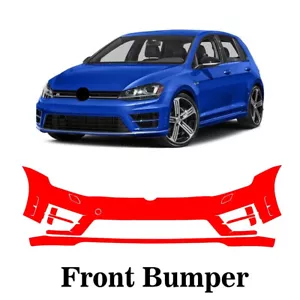 Precut PPF Paint Protection Front bumper For Volkswagen Golf R 2015 2016 2017 - Picture 1 of 6