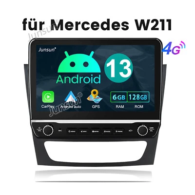 6GB+128GB Android 13 Autoradio Navi CarPlay Mercedes BENZ CLS/E-Klasse W211 W219 - Bild 1 von 4