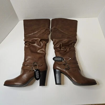Style & Co Women's Sanap New Knee High Riding  Cognac Boots Size 10M - Image 1 of 4