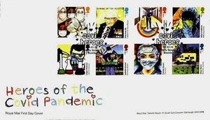 Cubierta del primer día 2202 - Heroes of Pandemic - Hero Street Bootle Pmk - Publicación gratuita - Imagen 1 de 1