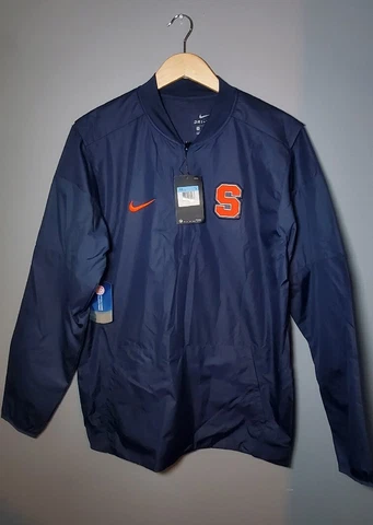 New Syracuse Baseball Nike Men's 1/4 Zip Jacket Navy Blue Size MEDIUM Cover