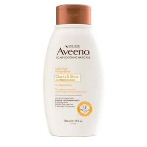 Aveeno Acondicionador sin sulfatos de vinagre de sidra de manzana para equilibrio y alto brillo, - Imagen 1 de 9