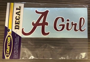 University of Alabama Crimson Tide Girl 6" Vinyl Decal #1 Car Sticker BAMA GIRL - Picture 1 of 1