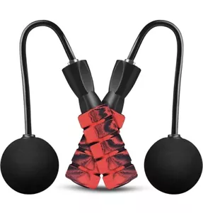 Nuove corde da salto senza fili Vinsguir per fitness, esercizio indoor salto corda rossa - Foto 1 di 6