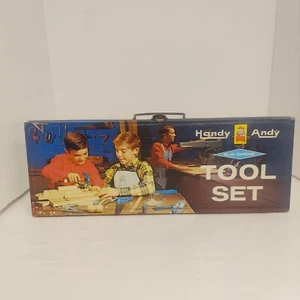 VINTAGE Handy Andy Blue Diamond Tool Kit Box Case only. No. 630 - Picture 1 of 12