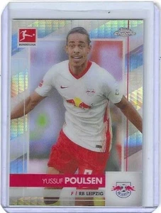 2020-21 TOPPS CHROME BUNDESLIGA YUSSUF POULSEN PRISM REFRACTOR #57 Ser #062/199 - Picture 1 of 1