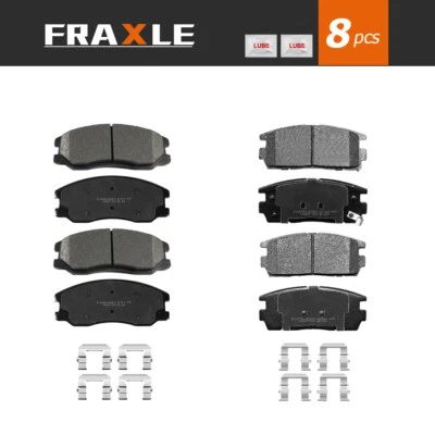 Pastillas de freno delanteras y traseras de cerámica + hardware para Chevrolet Equinox 2007 2008 2009 Foto 1 de 4