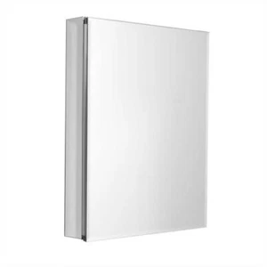 Zenna Home Medicine Cabinet Beveled Mirror Aluminum Frameless 30 in. Height - Picture 1 of 7