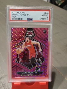 2023-24 Panini Basketball Jaime Jaquez Jr. Pink Mosaic Prizm PSA 8 13/149 Heat - Picture 1 of 3