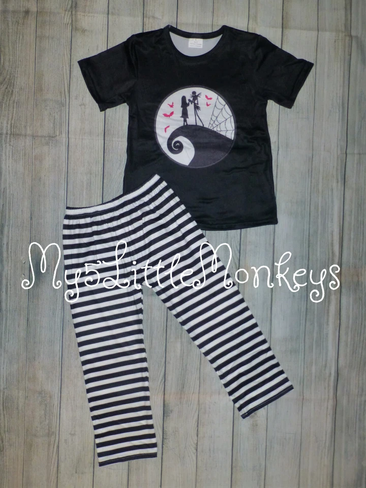 NEW Boutique Jack Skellington Nightmare Before Christmas Halloween Outfit Set - Image 1 of 1