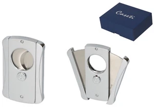 Caseti Zigarrenabschneider chrom poliert/satiniert 2 Klingen Ring 63 - Humidor - Bild 1 von 1