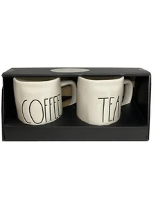 Rae Dunn Coffee and Tea Mug Set Large Letter - Picture 1 of 6