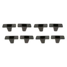 8pcs Replacement Plastic Luggage Stud Feet Pad Black for Any Bags Kit Fashion