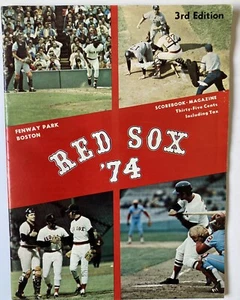 1974 Al Kaline Last HR #399 RED SOX Program 3RD EDITION - TIGERS VS RED SOX Vg⚾️ - Picture 1 of 6