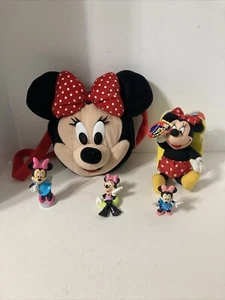 Minnie Mouse Purse Book And Figures - Picture 1 of 8