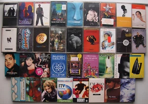 35x 1990s CHART POP DANCE ROCK SOUL CASSETTE TAPES MOSTLY SINGLES AS PICTURED - Picture 1 of 5