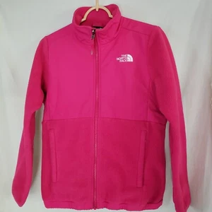 The North Face Girls L 14-16 Barbiecore Full Zip Fleece Jacket Hot Pink - Read - Picture 1 of 12