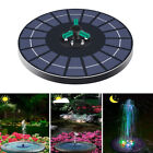 4W Rotate LED Solar Power Floating Pump Water Fountain Birdbath Pond Pool Garden