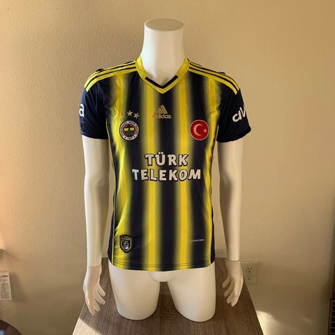 Adidas Official Fenerbahçe S.K.2013/14 Home Soccer Jersey Men's Small Turkey Cover