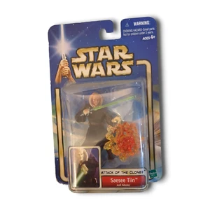 2002 Hasbro Star Wars Attack of the Clones ATOC Saesee Tiin Jedi Master - Foto 1 di 3
