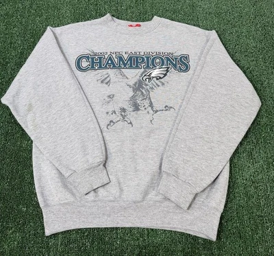 Vintage Philadelphia Eagles Pullover Crewneck Sweatshirt NFL Gray Adult Small - Image 1 of 4