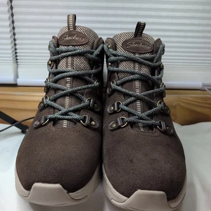 Skechers Arch Fit Hiker Schnürstiefel Wildleder schokoladenfarben Damengröße 10  - Bild 1 von 9