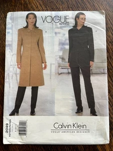 Vogue Pattern 2049 -  American Designer Calvin Klein; coat, jacket & pants - Picture 1 of 4