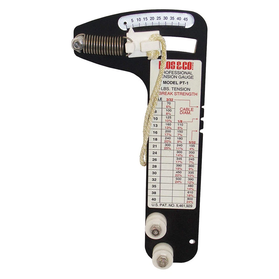 LOCOLOC PT-1 Wire Rope Tension Gauge,70 to 800 lb 20RP59 - Image 1 of 1