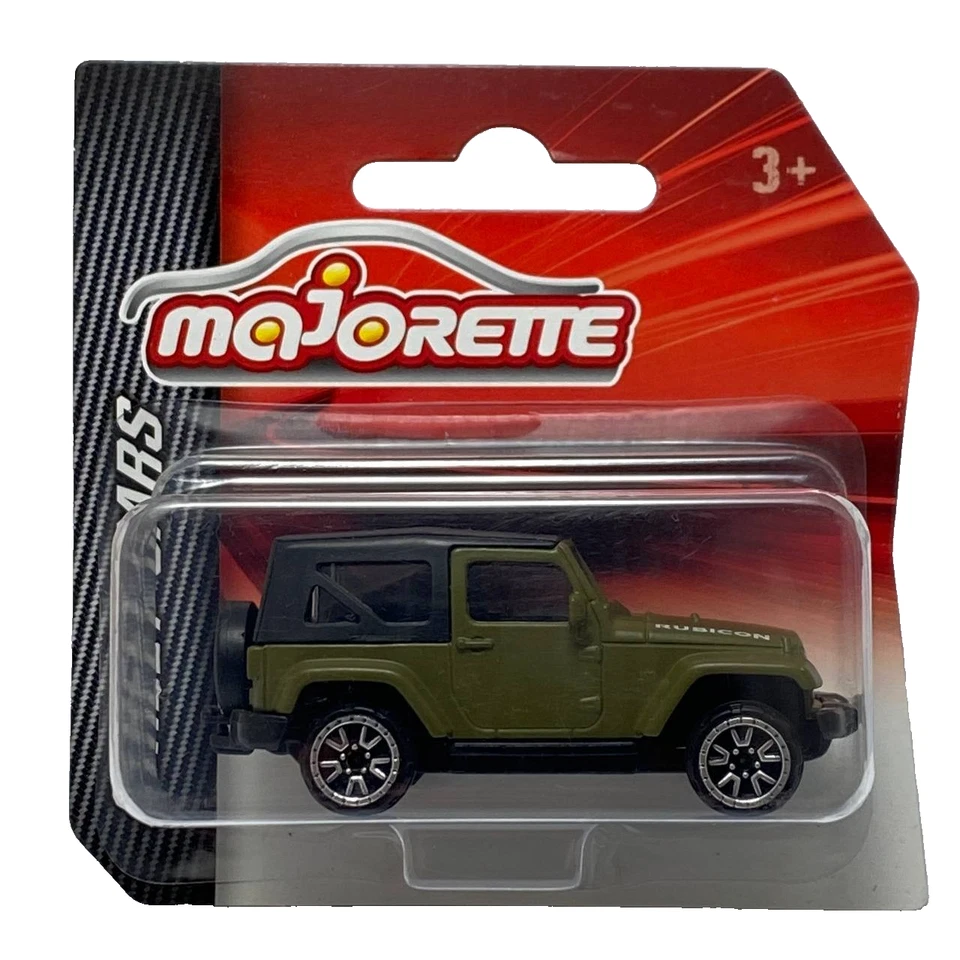 Majorette Street Cars Jeep Wrangler Rubicon Dark Green 1:64 Die Cast Toy Car - Image 1 of 1